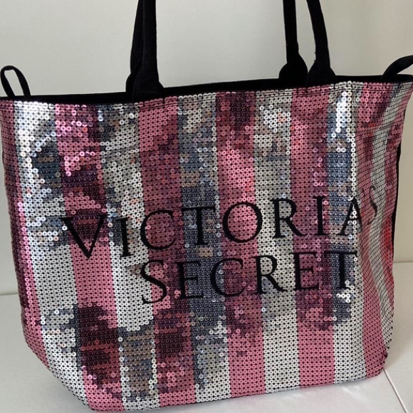Victoria’s Secret Sequined Large Tote Bag NWT - Picture 1 of 5
